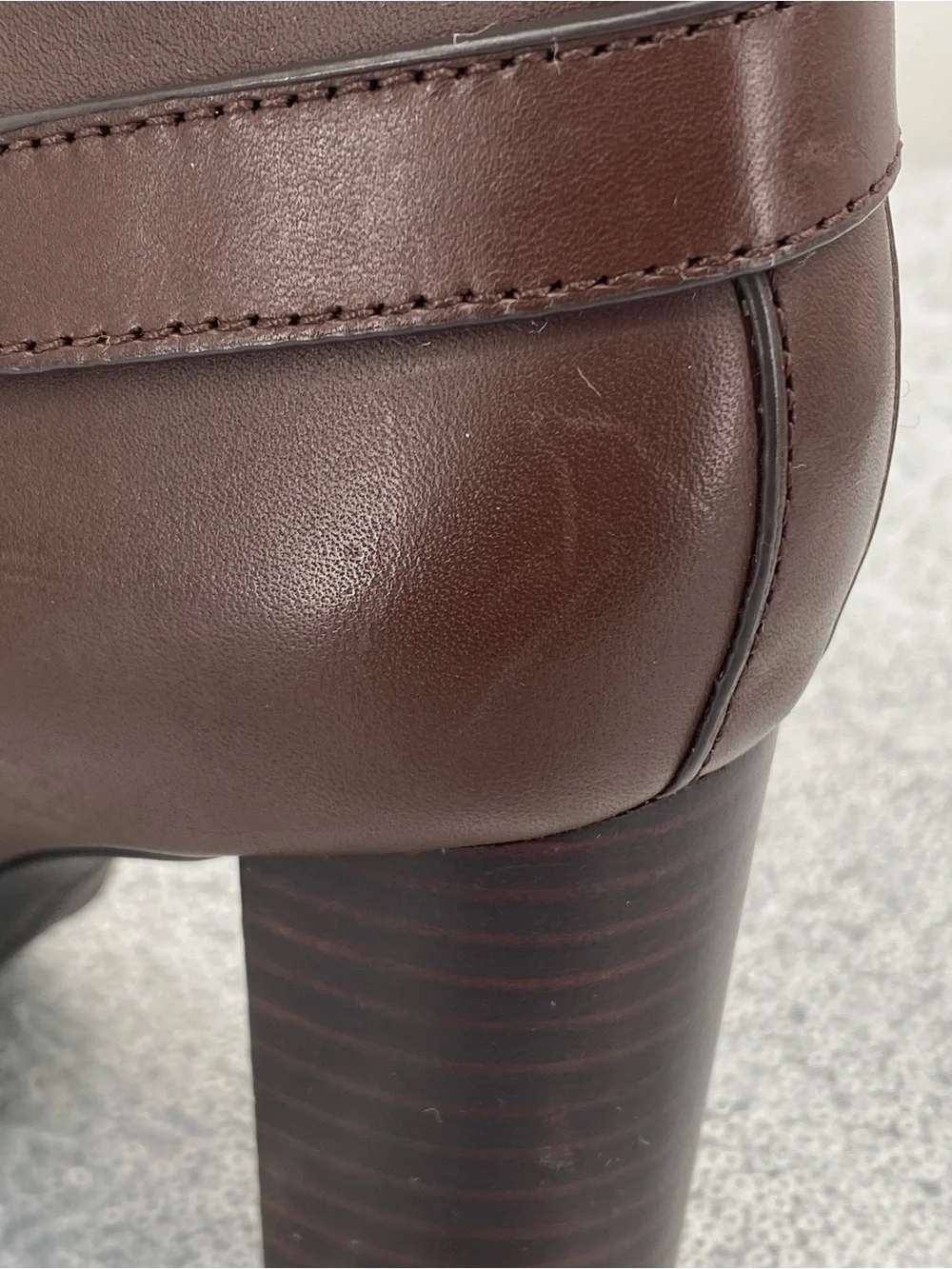 Lauren Ralph Lauren Madisyn Bootie Chestnut Brown Leather Size 6B